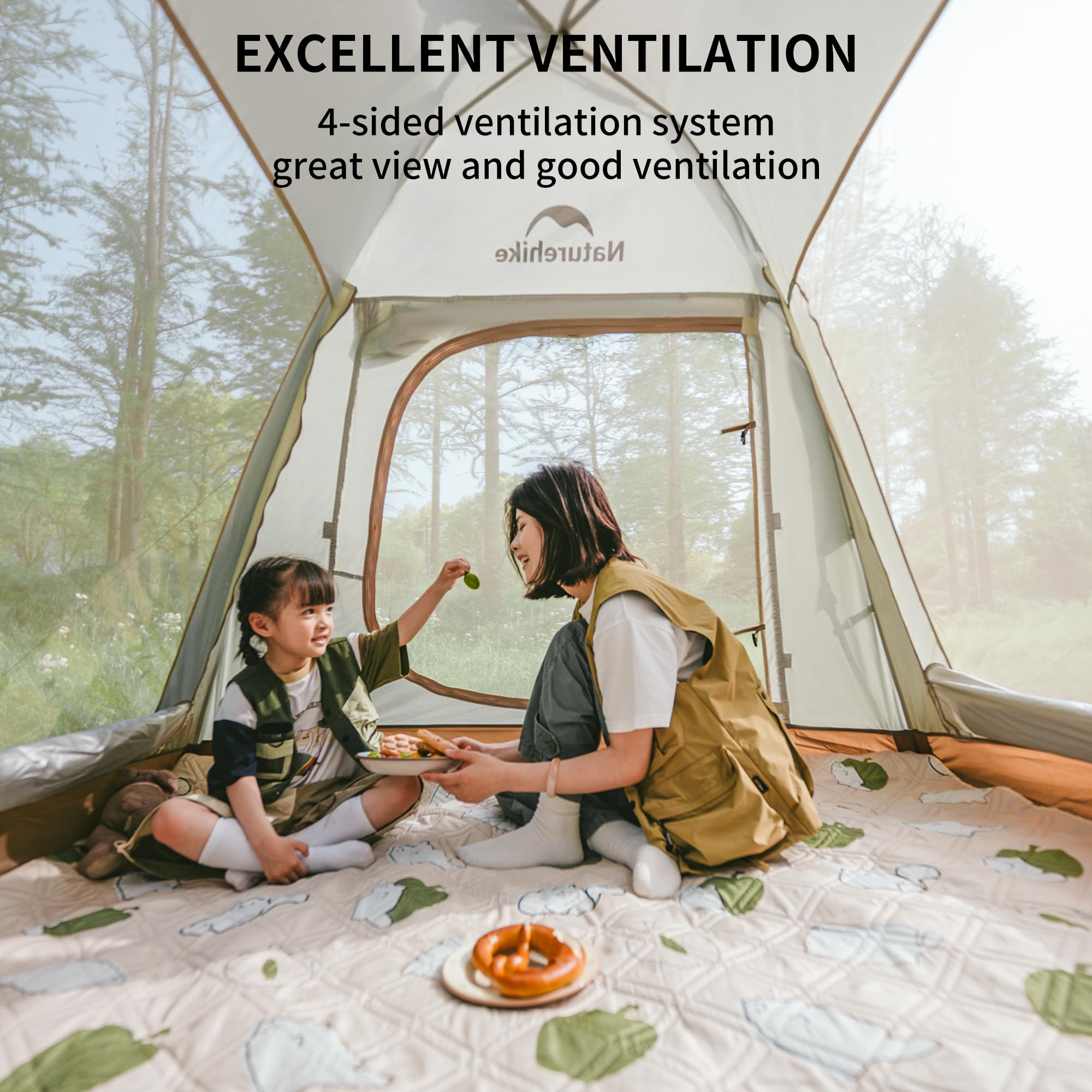 Amazon | Naturehike Ango Picnic 3人用テント キャンプ用インスタント